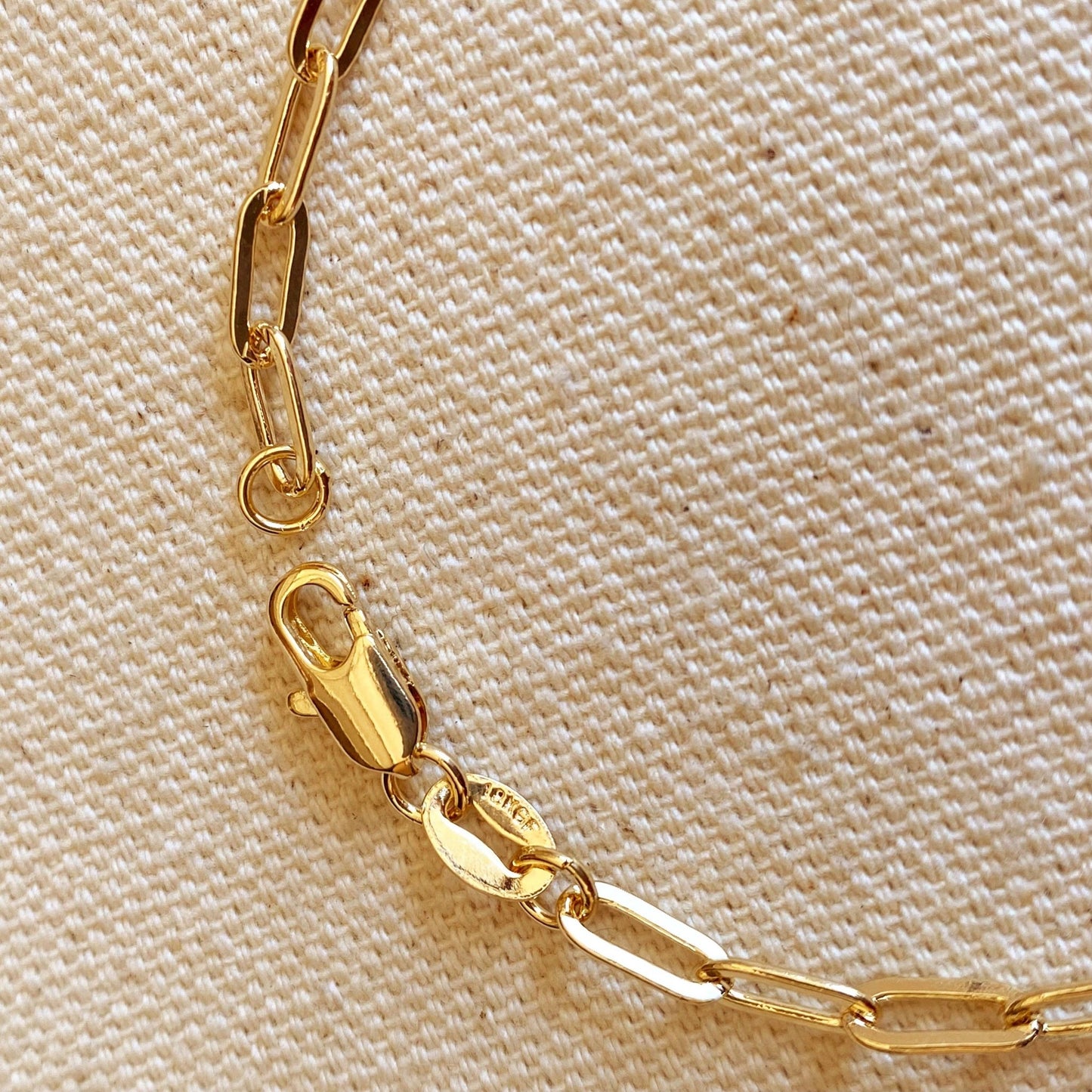 
                  
                    18k Gold Filled Short Link Paperclip Bracelet: 6 inches with extender - Curated Home Decor
                  
                