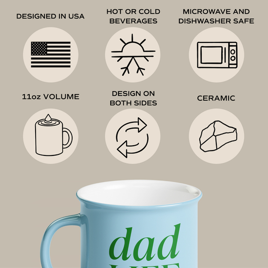 Dad Life 11 oz Campfire Coffee Mug