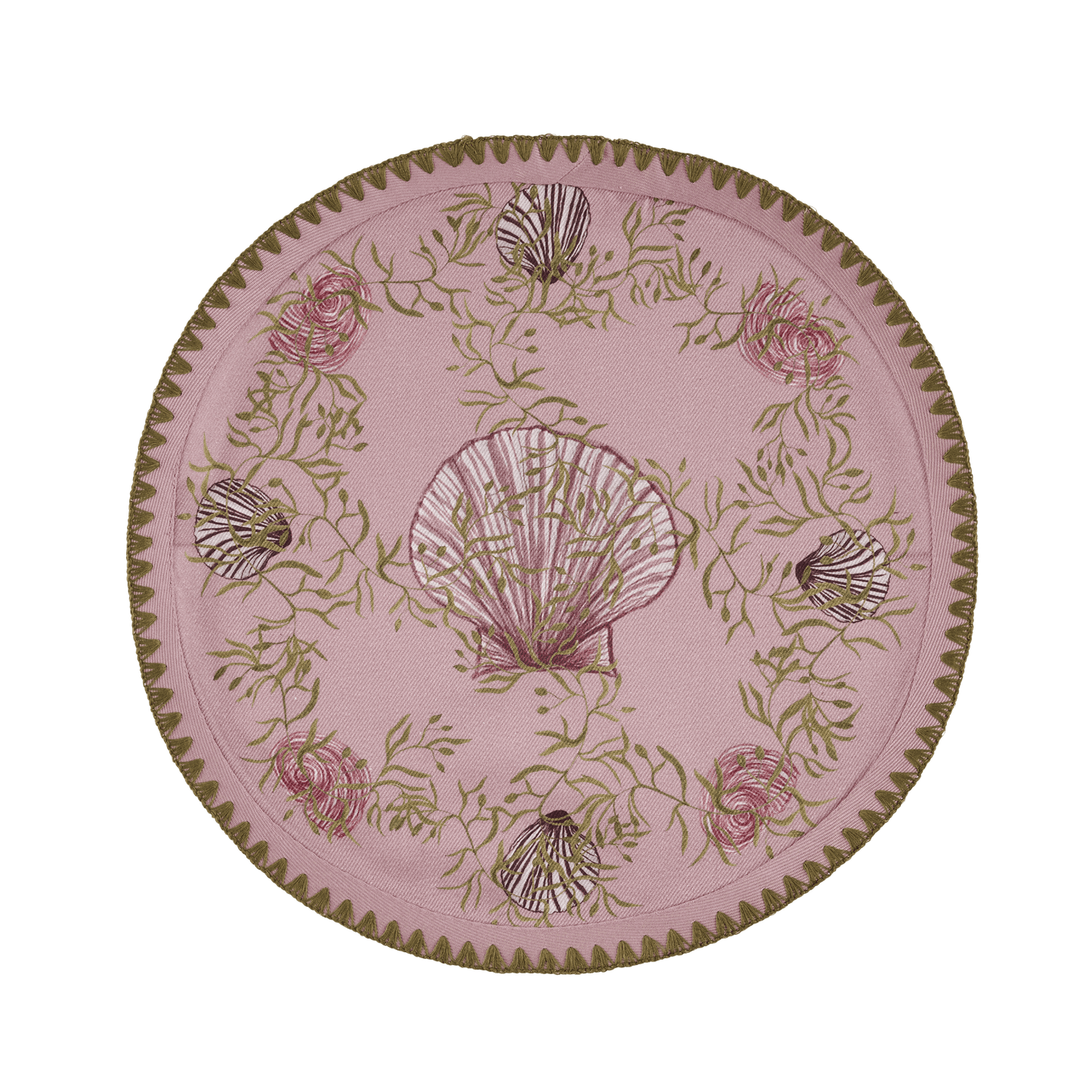 6 Round Placemats Mussels from Brussels - Curated Home Decor