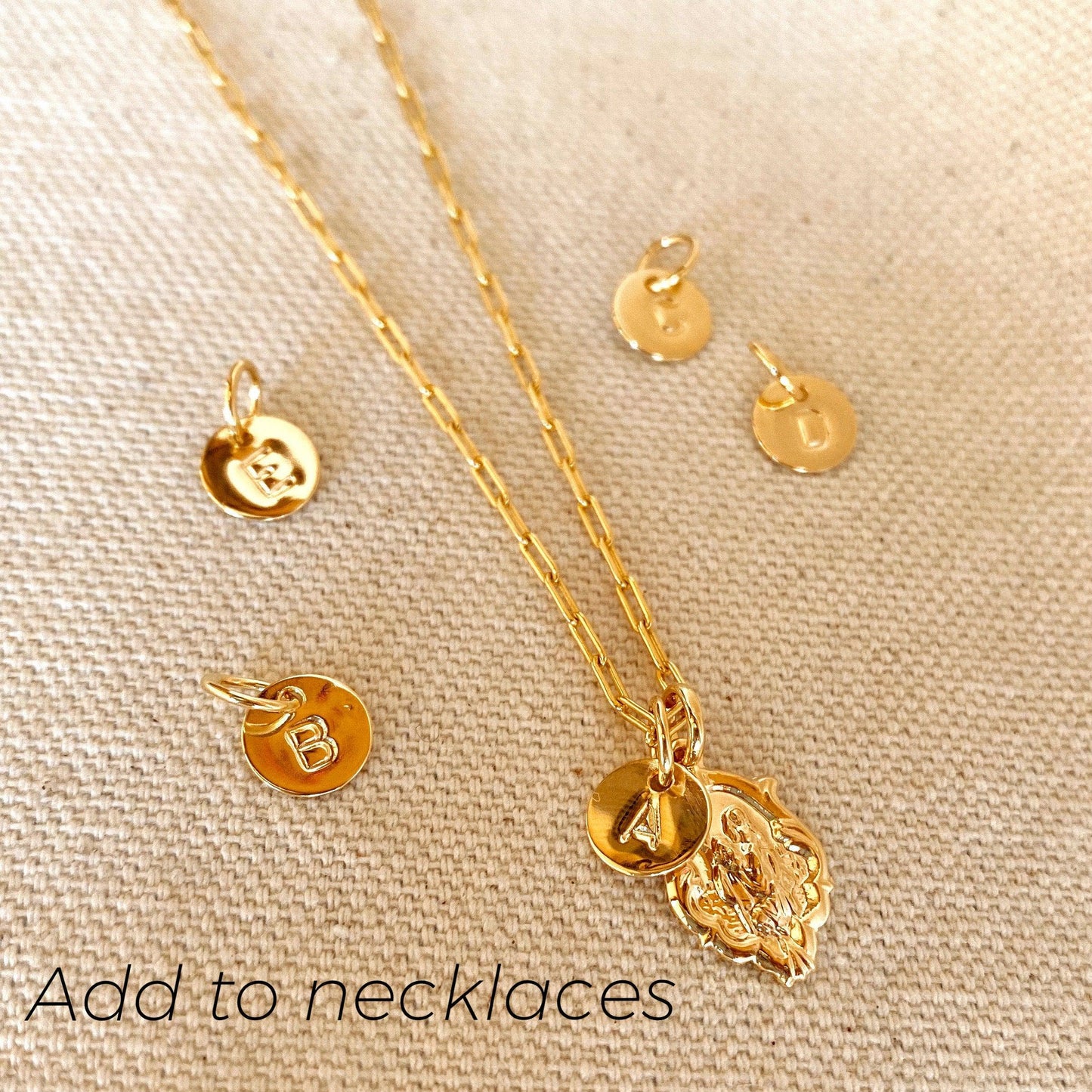 
                  
                    18k Gold Initial Charm — Letter F - Curated Home Decor
                  
                