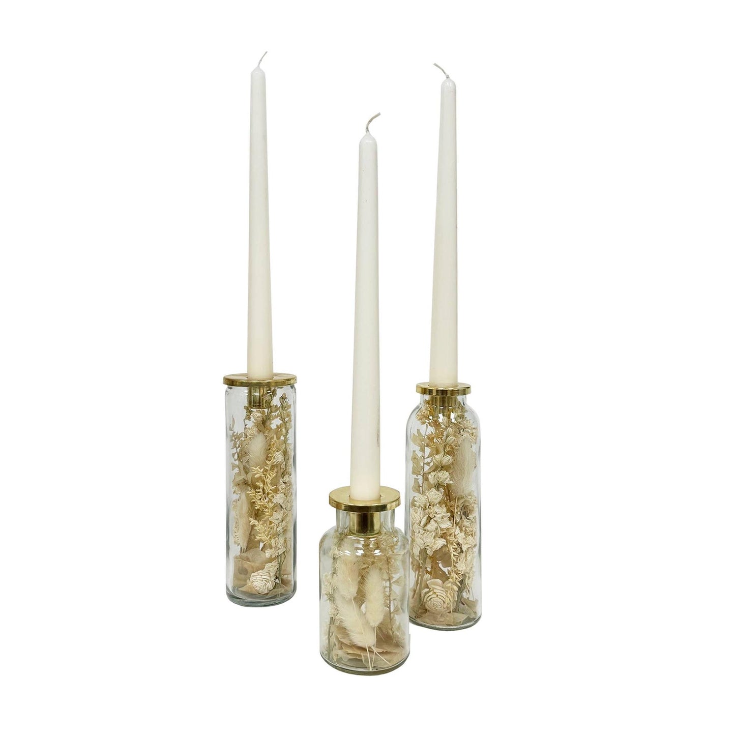 
                  
                    Spring Blooms Botanical Taper Candle Holder: Tall - Curated Home Decor
                  
                