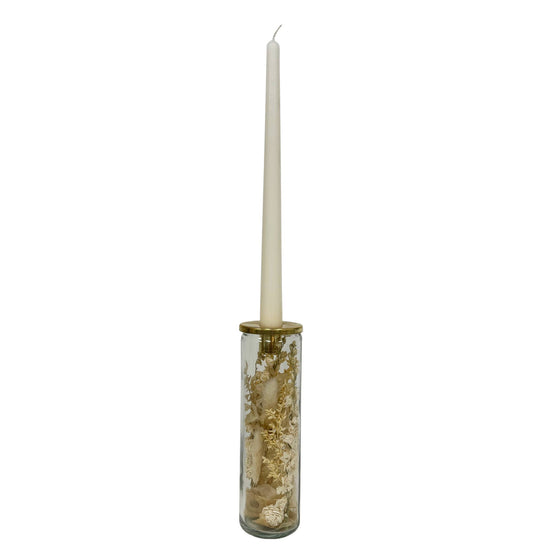 Spring Blooms Botanical Taper Candle Holder: Tall - Curated Home Decor