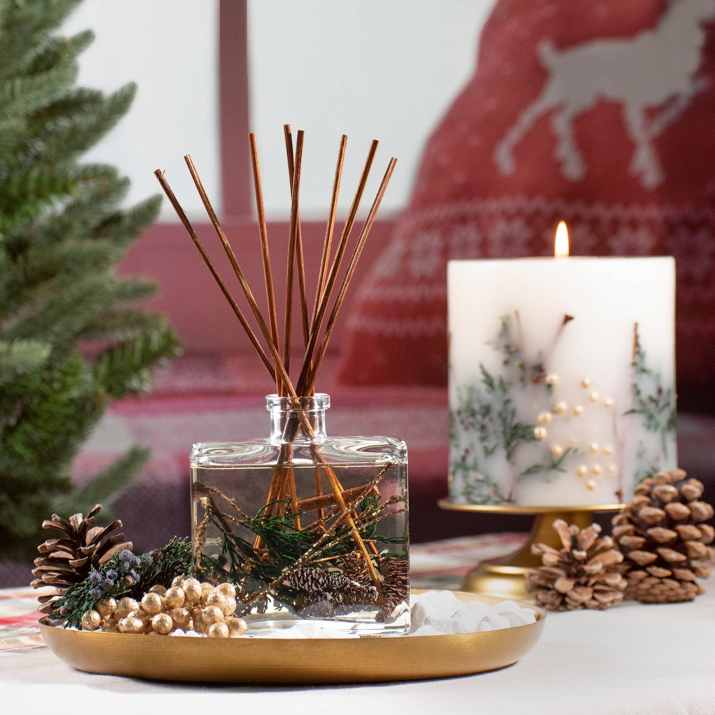 Evergreen Pine Botanical Reed Diffuser - Curated Home Decor