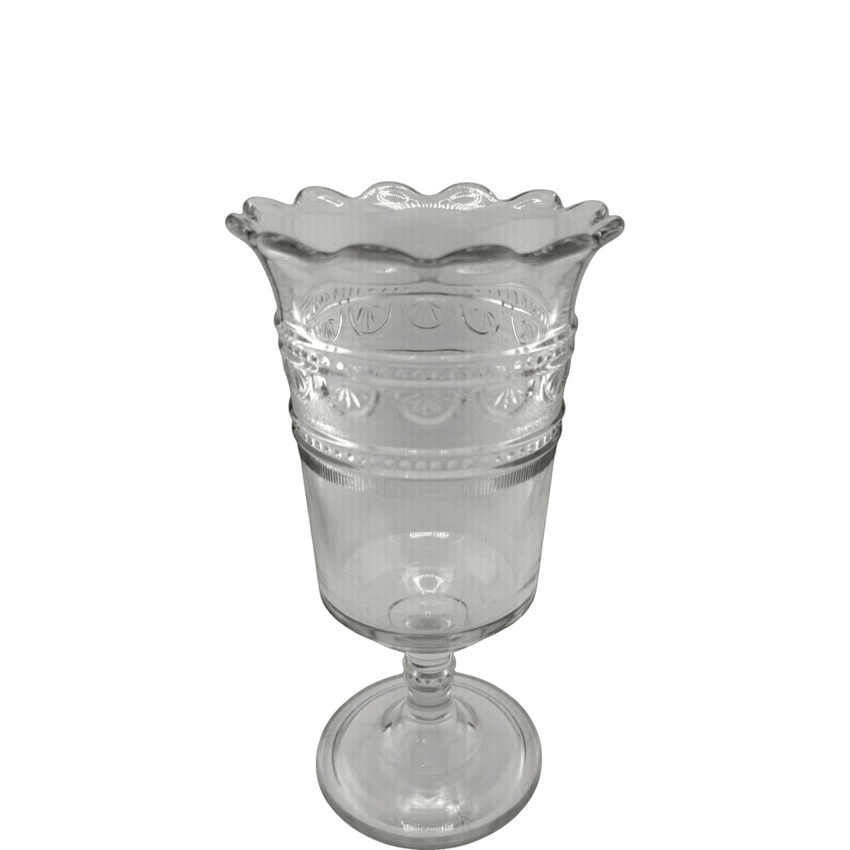 
                  
                    Antique Pressed-Glass Pedestal Vases — Sold Individually - Curated Home Decor
                  
                