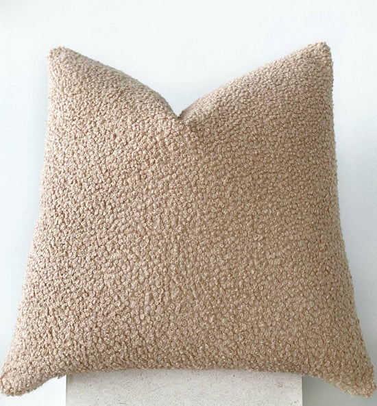 Beige Boucle Pillowcase - Curated Home Decor