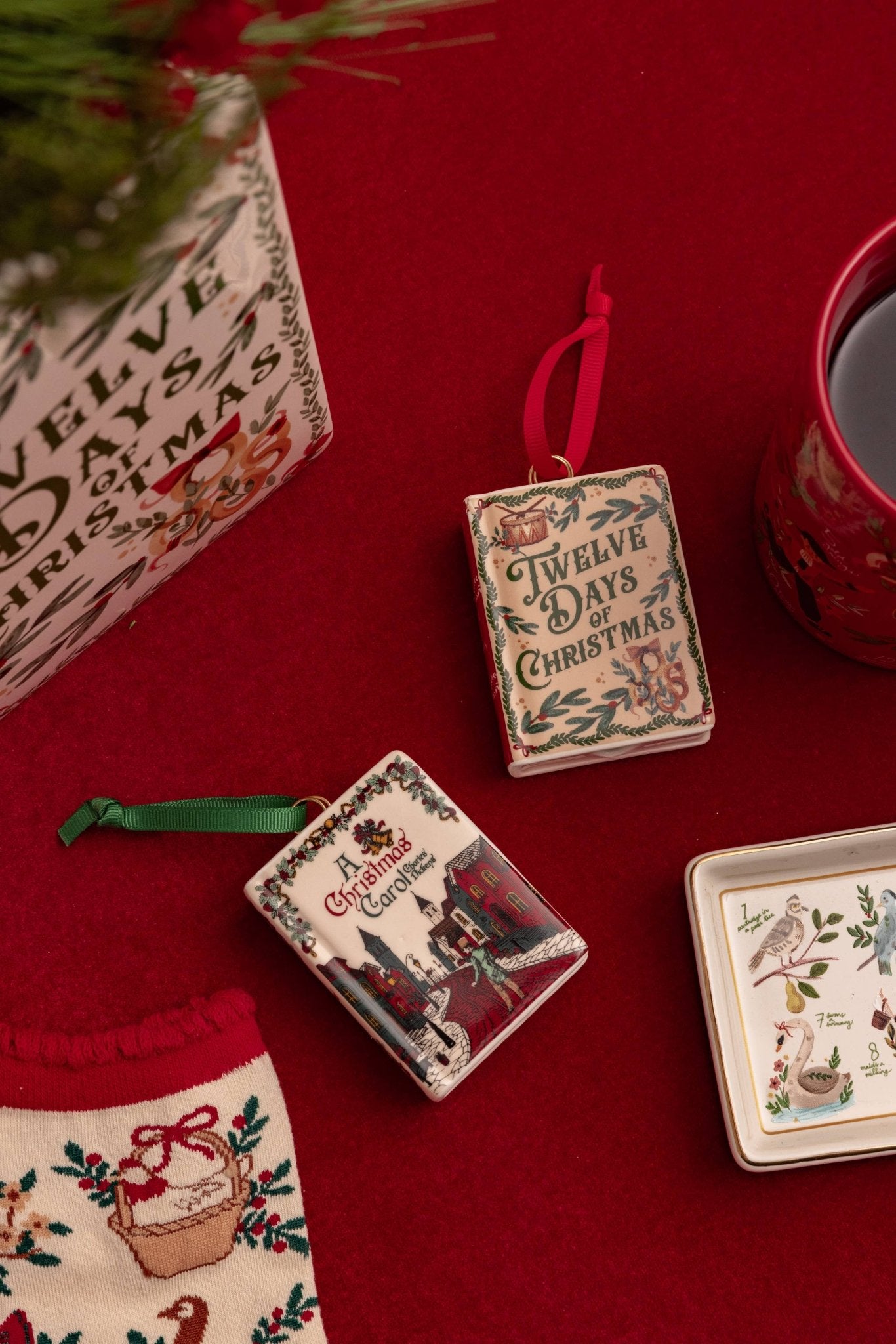 Ceramic Book Ornament, A Christmas Carol (Pre-Order: Ships Sept) - Curated Home Decor