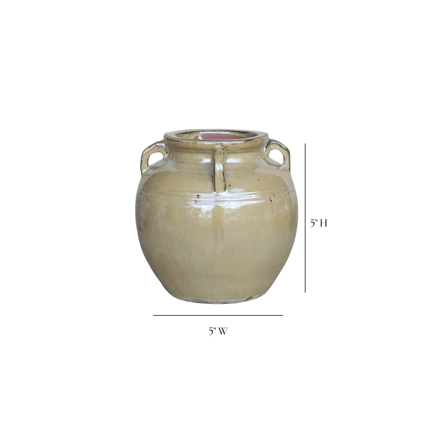 
                  
                    Chevalier Cream Glazed Vase With Handles - Curated Home Decor
                  
                