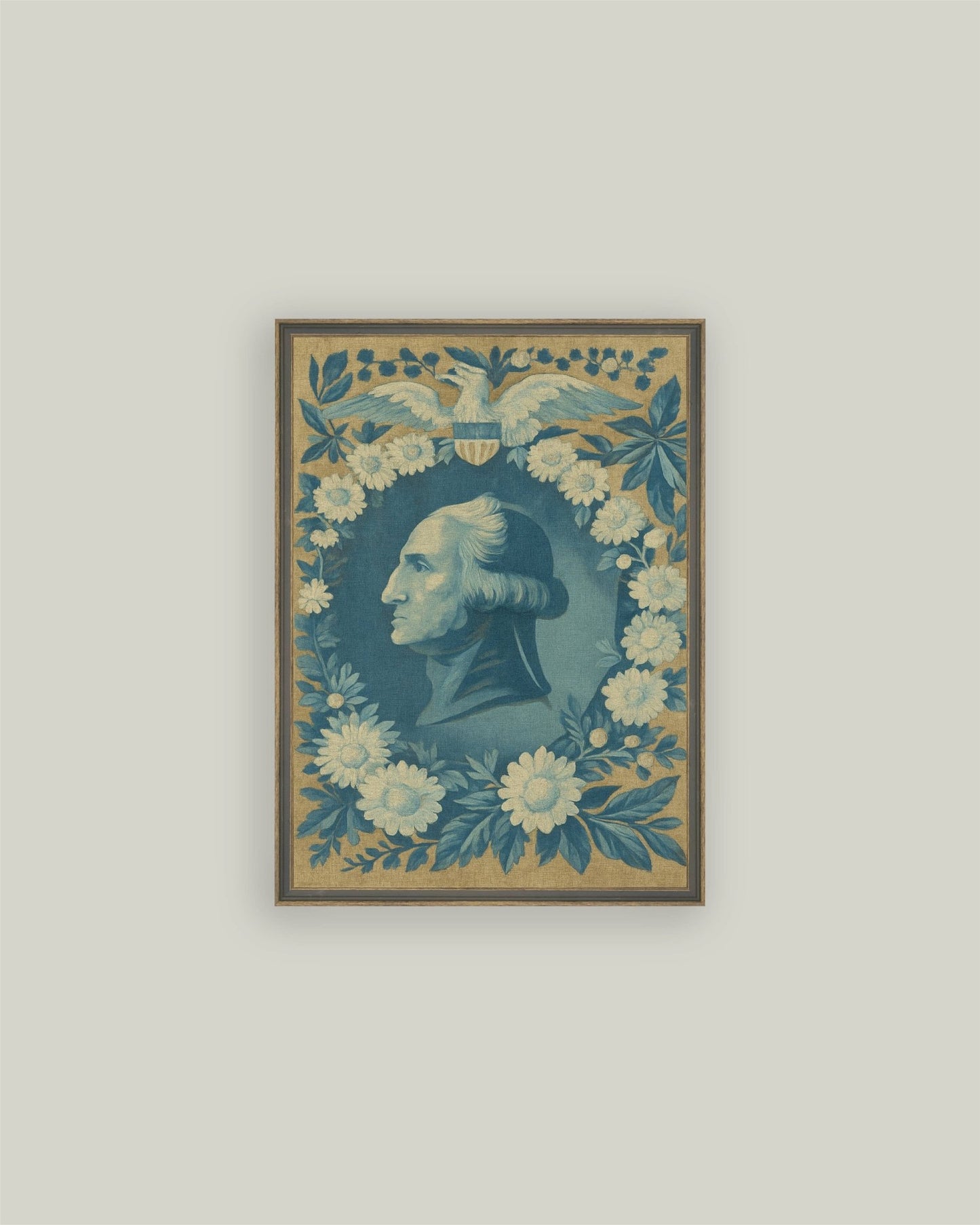 
                  
                    Portrait Wreathed in Blue: 4x6 - Curated Home Decor
                  
                