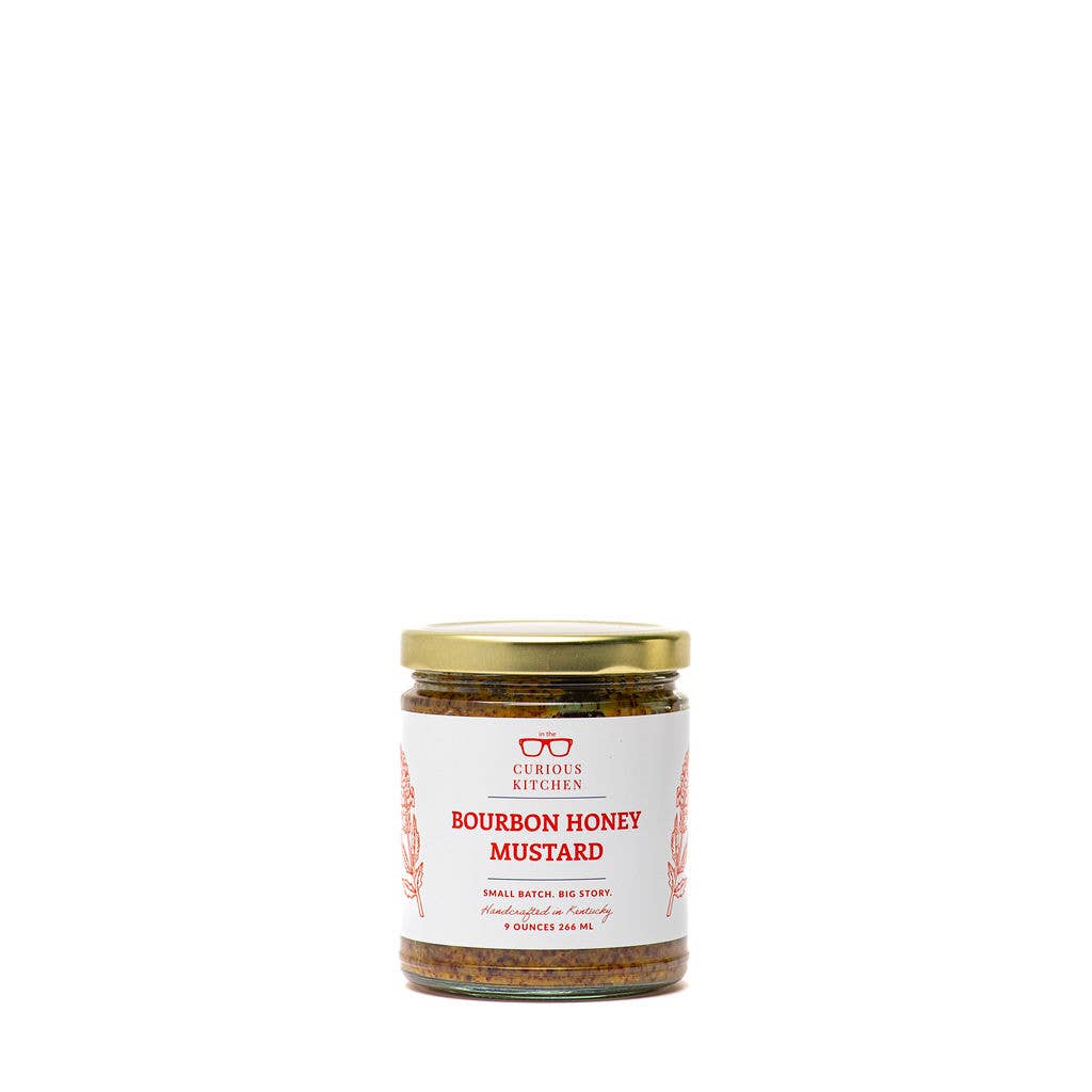 In the Curious Kitchen - Bourbon Honey Mustard 9 oz.  - Curated Home Decor