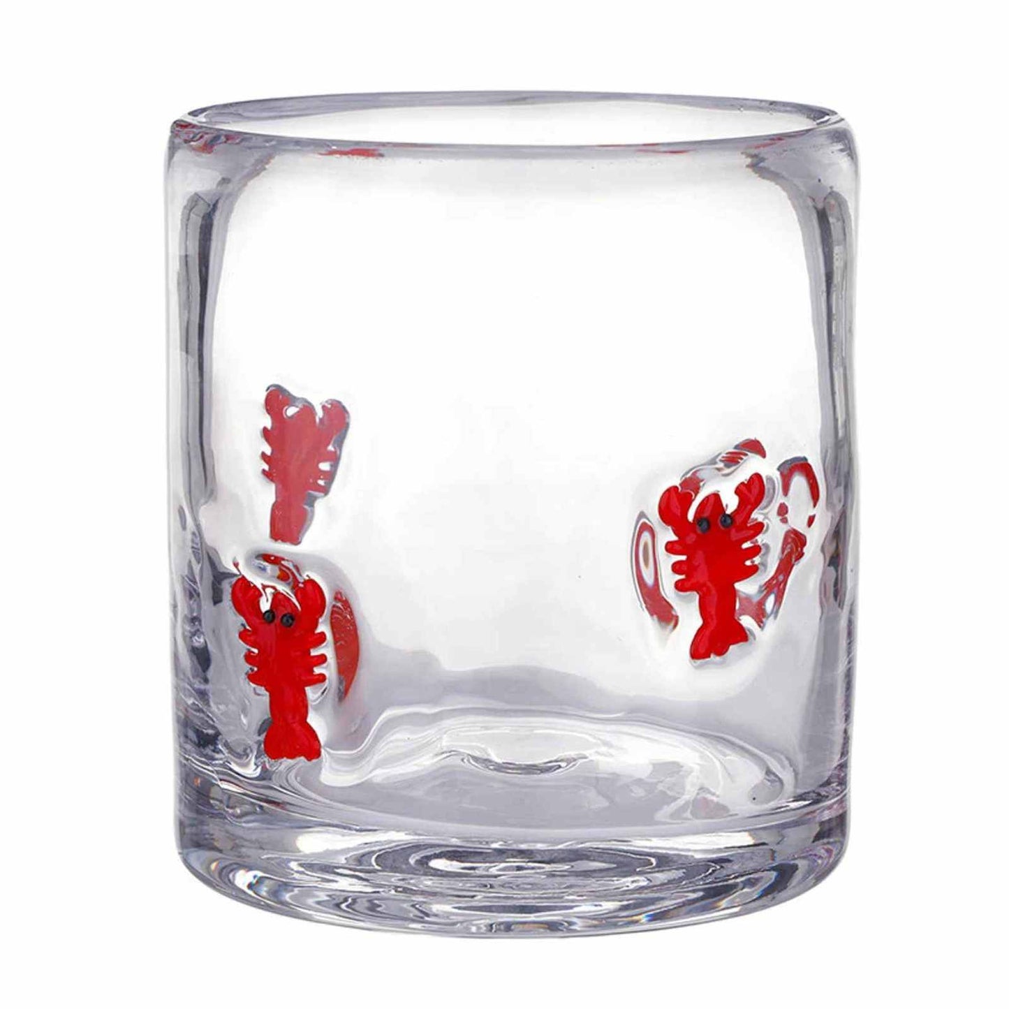 Clear Lobster Icon Glass double old-fashioned tumbler with wide base and thick walls for on-the-rocks drinks