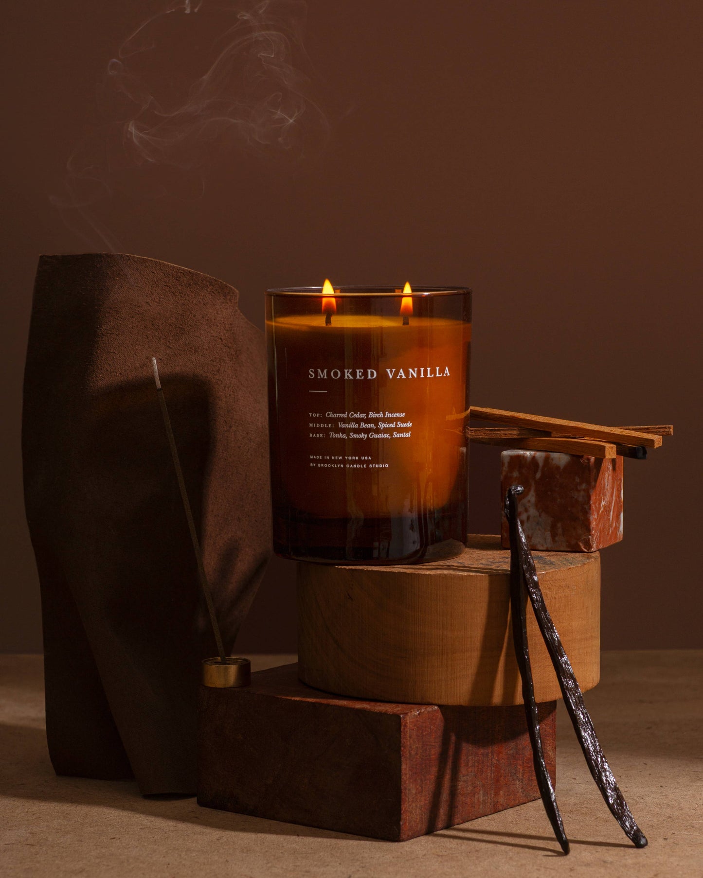 Smoked Vanilla 2-Wick Candle (Limited Edition) - Curated Home Decor