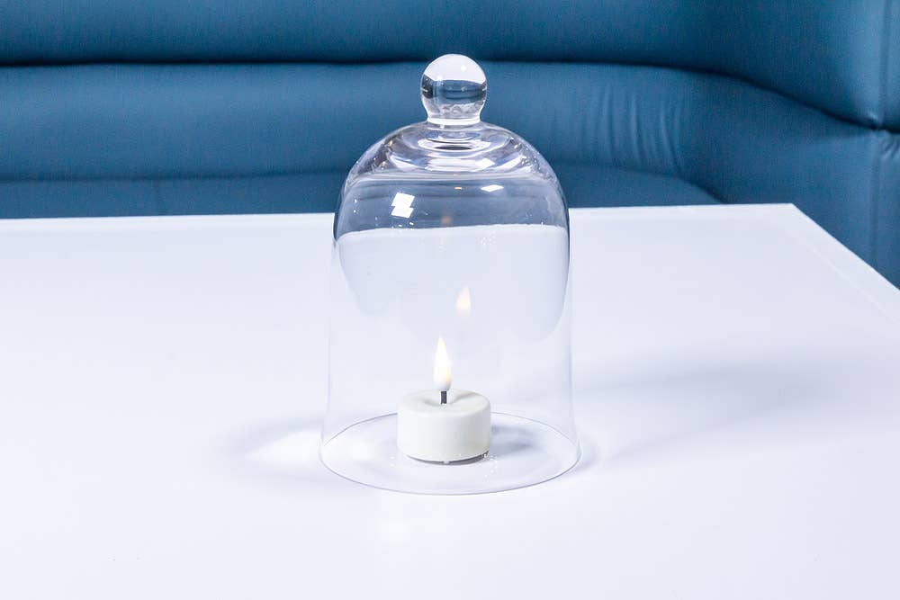 
                  
                    Clear glass bell-shaped cloche, 7 inch, photo 6
                  
                