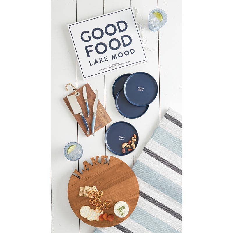 Face to Face Cheese Board Book Box - Good Food Lake Mood - Curated Home Decor