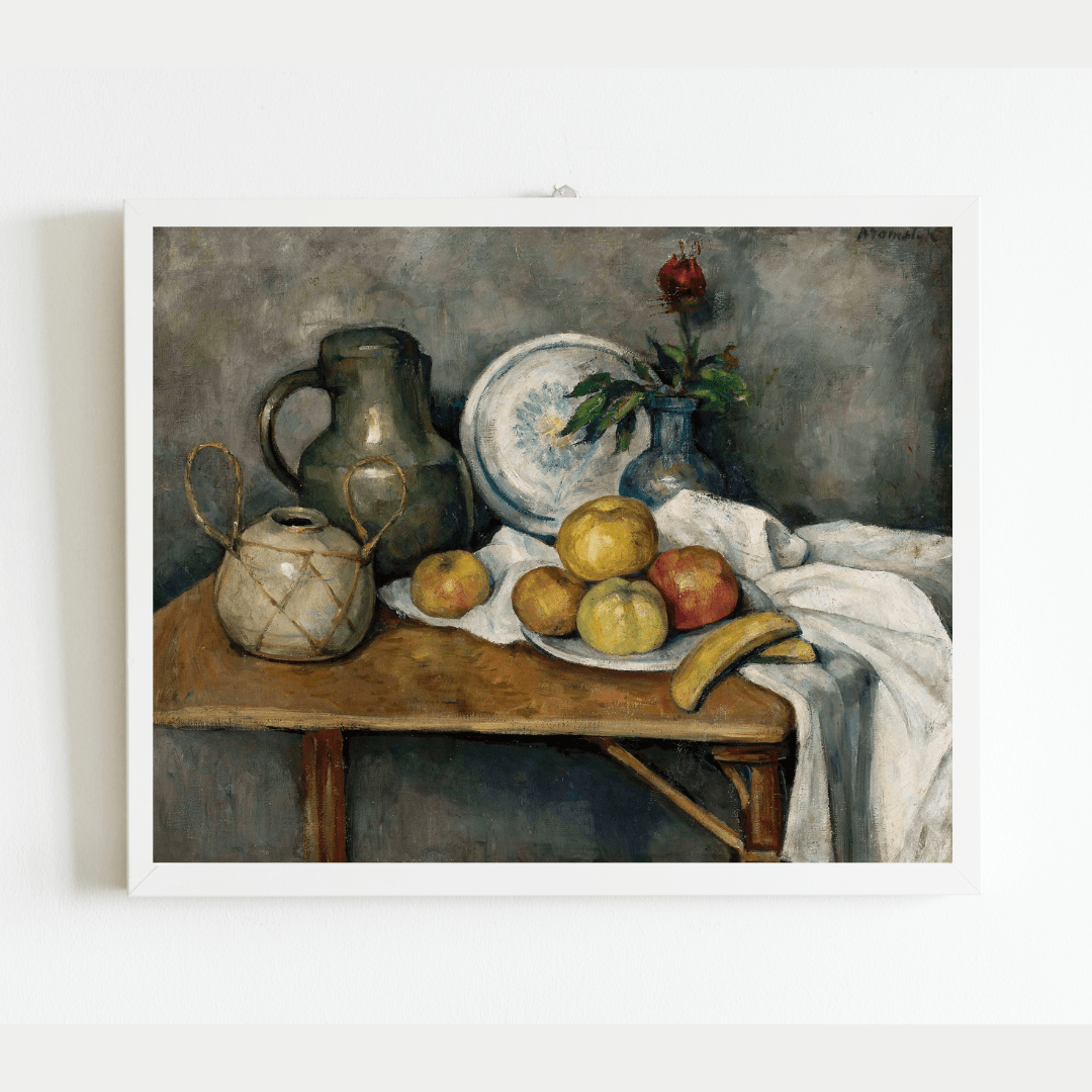 
                  
                    Still Life of Fruit on Table Antique Art Print - Curated Home Decor
                  
                