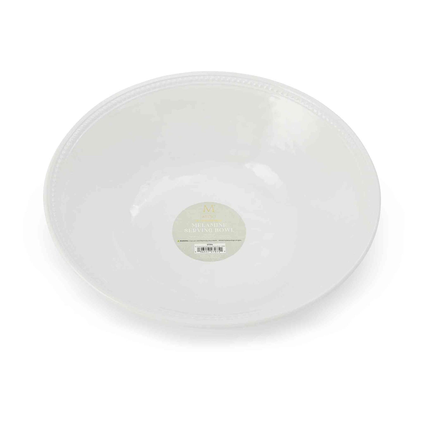 
                  
                    White XL Dotted Edge Melamine Serving Bowl - Curated Home Decor
                  
                