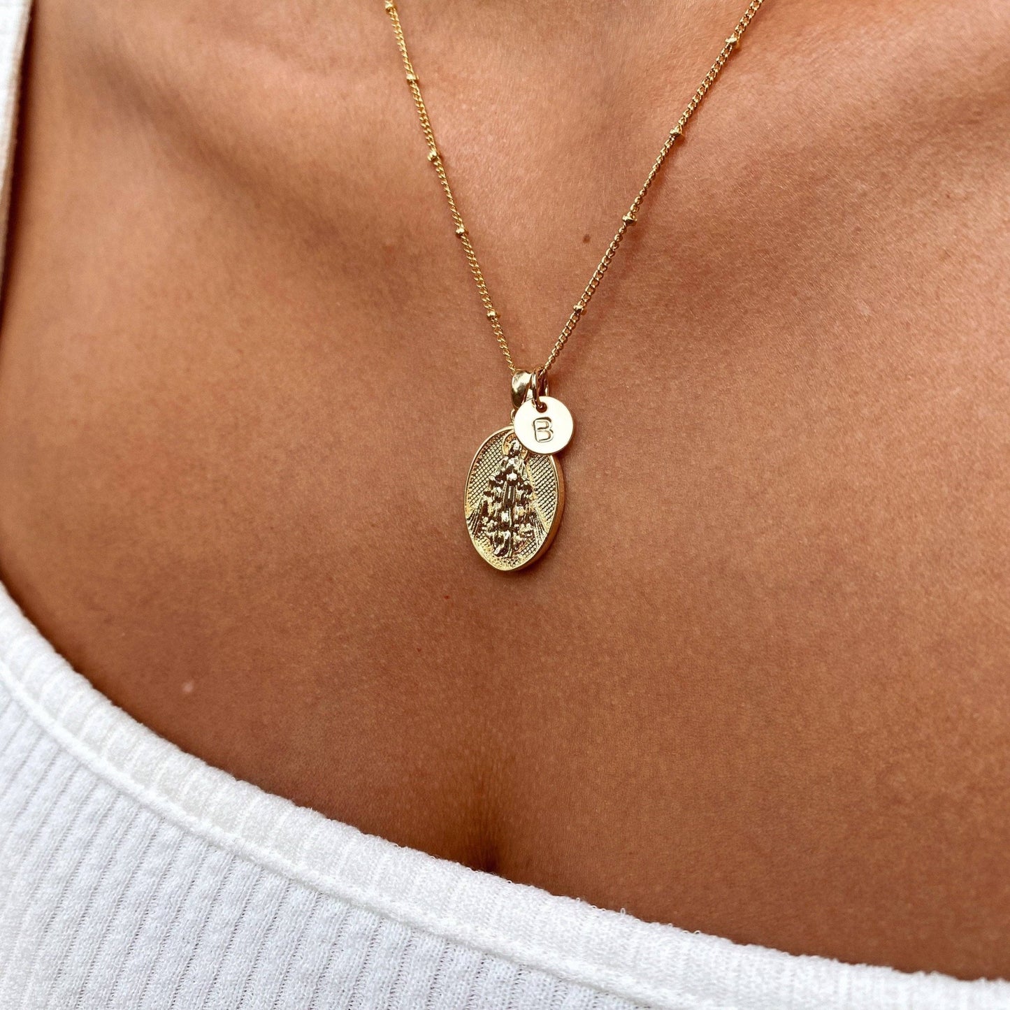 
                  
                    18k Gold Initial Charm — Letter F - Curated Home Decor
                  
                