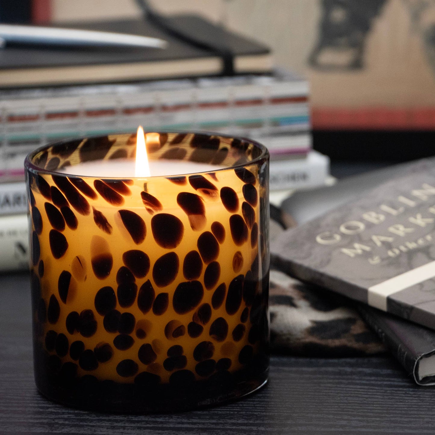 Cassis Vanilla Amber Tortoise Soy Blend Candle