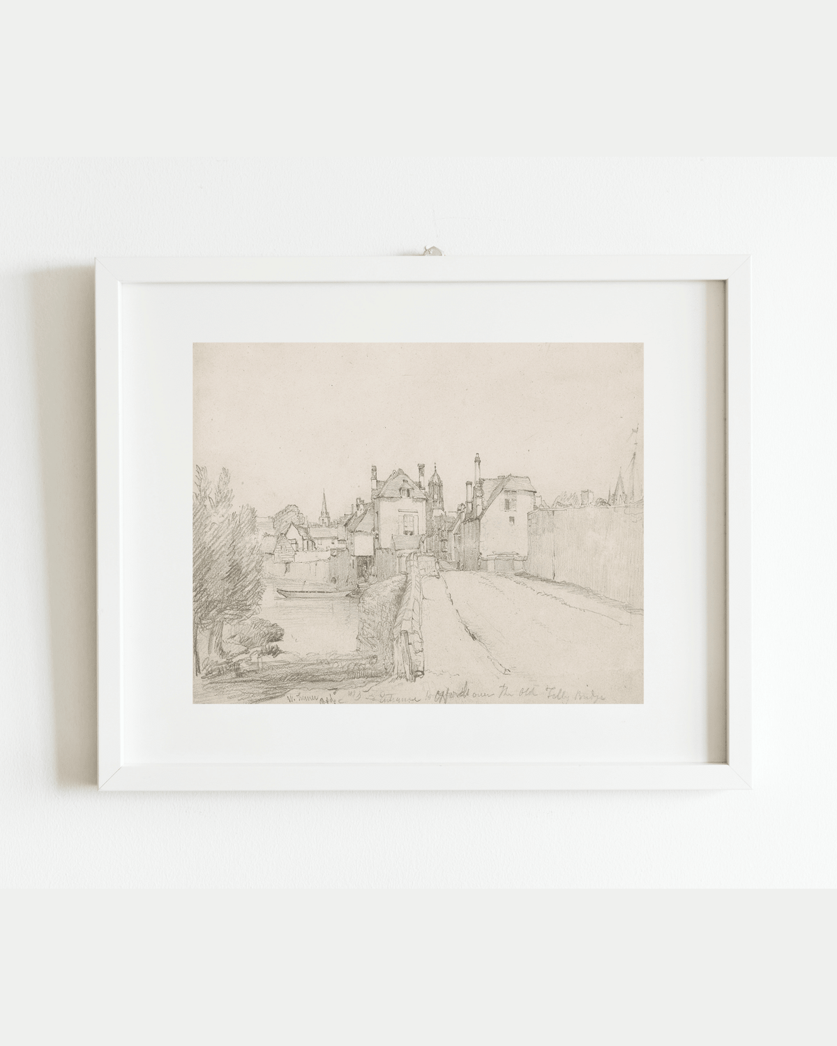 
                  
                    Oxford Bridge Sketch Antique Art Print: 5x7 - Curated Home Decor
                  
                