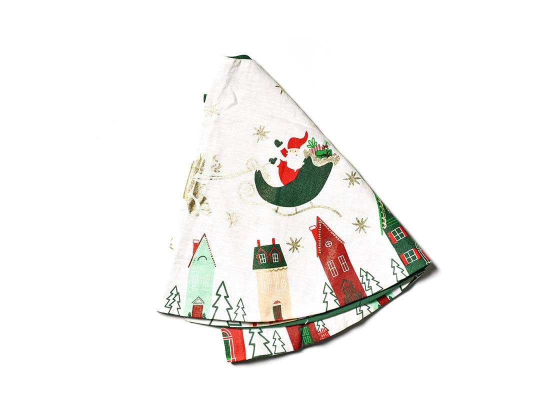 Flying Santa Tree Skirt - Curated Home Decor