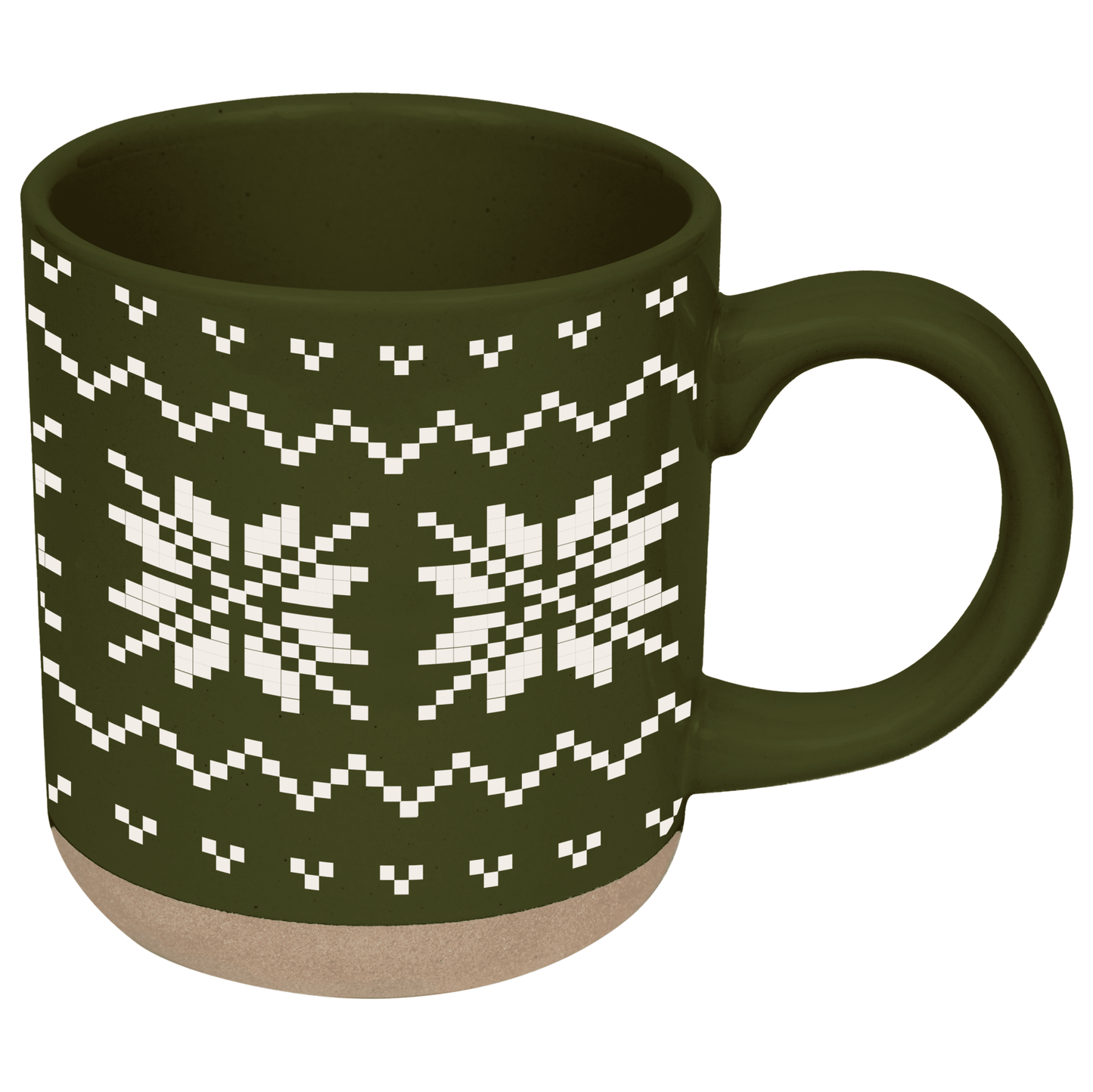 
                  
                    Green Fair Isle Sweater Stoneware Coffee Mug - Curated Home Decor
                  
                