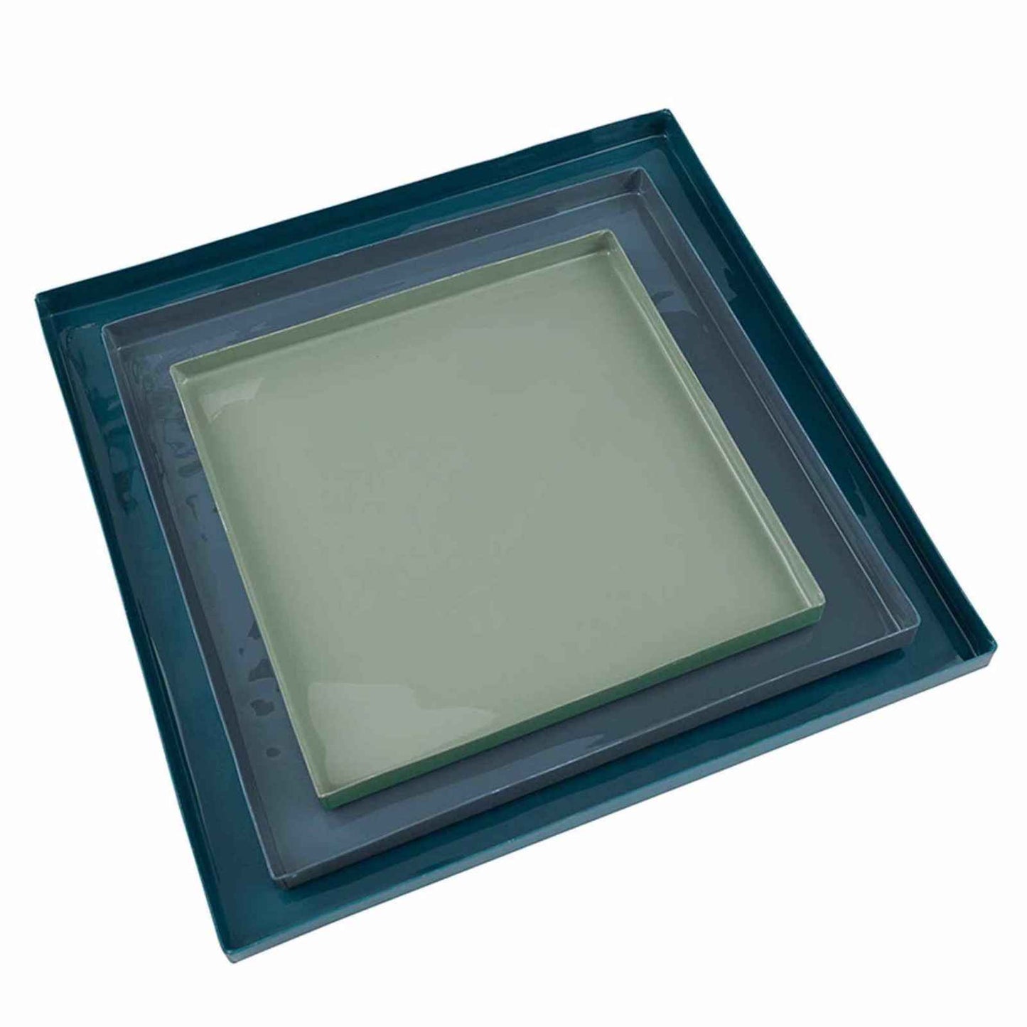 
                  
                    Nested Blue Enamel Blue Square Trays - Set of 3 - Curated Home Decor
                  
                