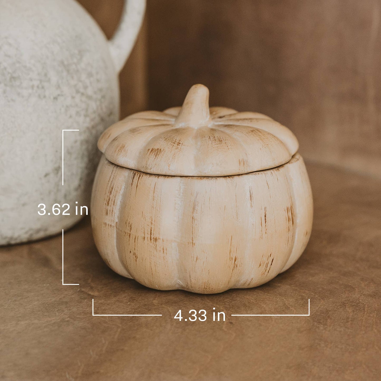 
                  
                    Pumpkin Spice Soy Candle – 8 oz Ceramic Pumpkin Jar - Curated Home Decor
                  
                