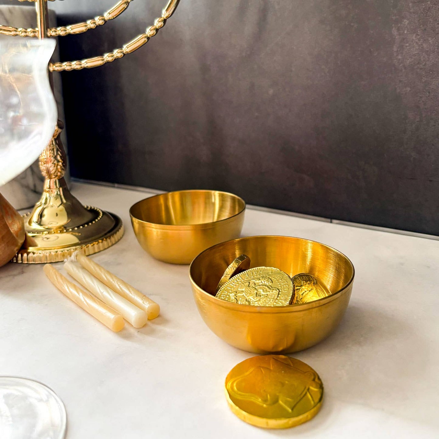 
                  
                    4 oz Gold Serving Bowls Set - Curated Home Decor
                  
                