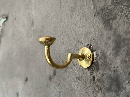 Solid Brass Wall Mounted Hooks, Bathroom Wall Hooks - Curated Home Decor