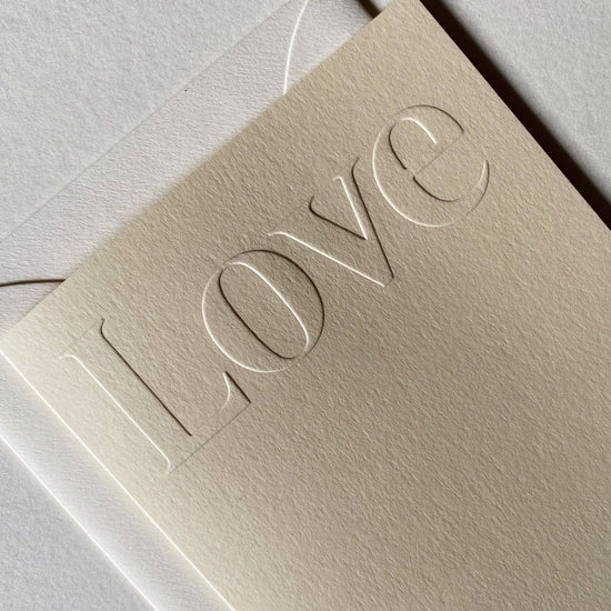 Love No. 19: Creme / Single Card