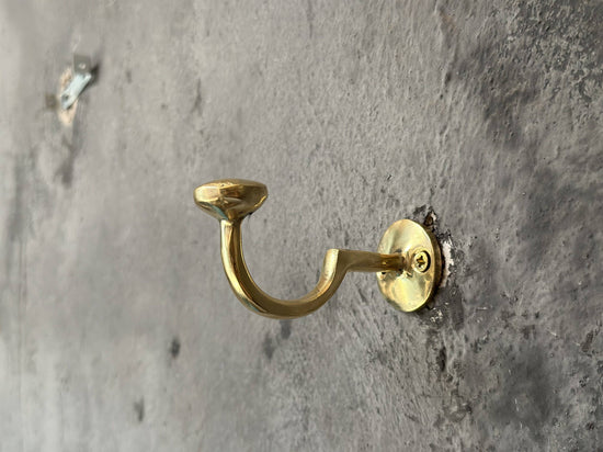 Solid Brass Wall Mounted Hooks, Bathroom Wall Hooks - Curated Home Decor