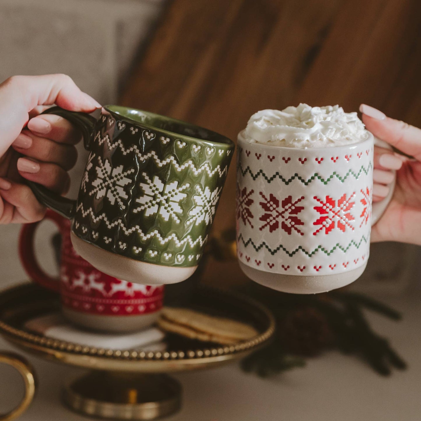 
                  
                    Green Fair Isle Sweater Stoneware Coffee Mug - Curated Home Decor
                  
                