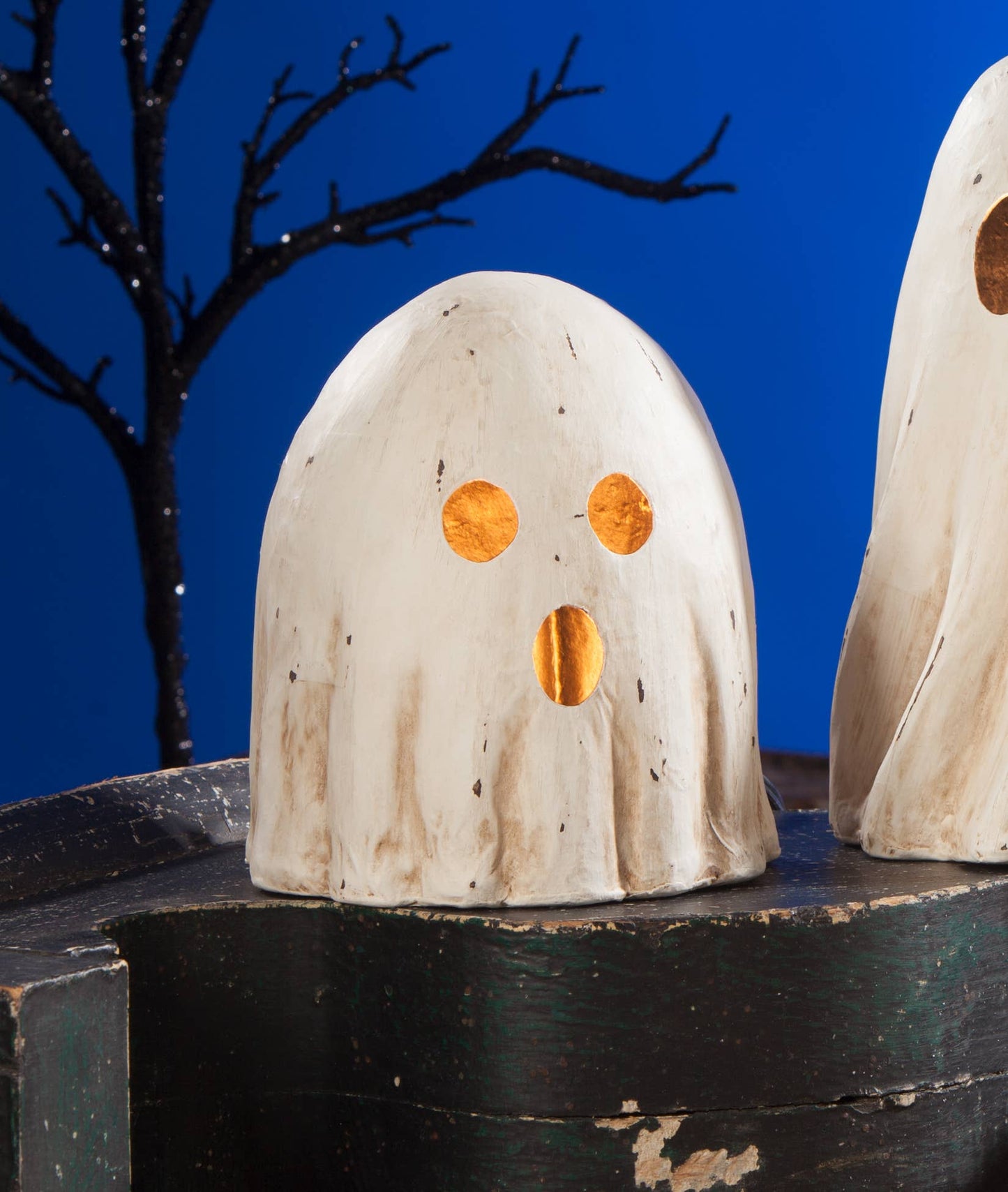 Surprised Ghost Luminary Medium Paper Mache - Curated Home Decor