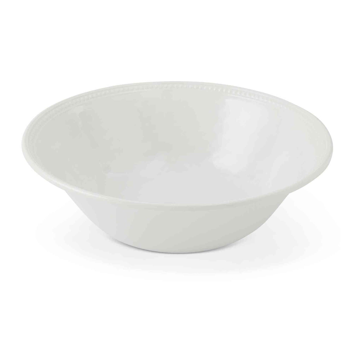 
                  
                    White XL Dotted Edge Melamine Serving Bowl - Curated Home Decor
                  
                
