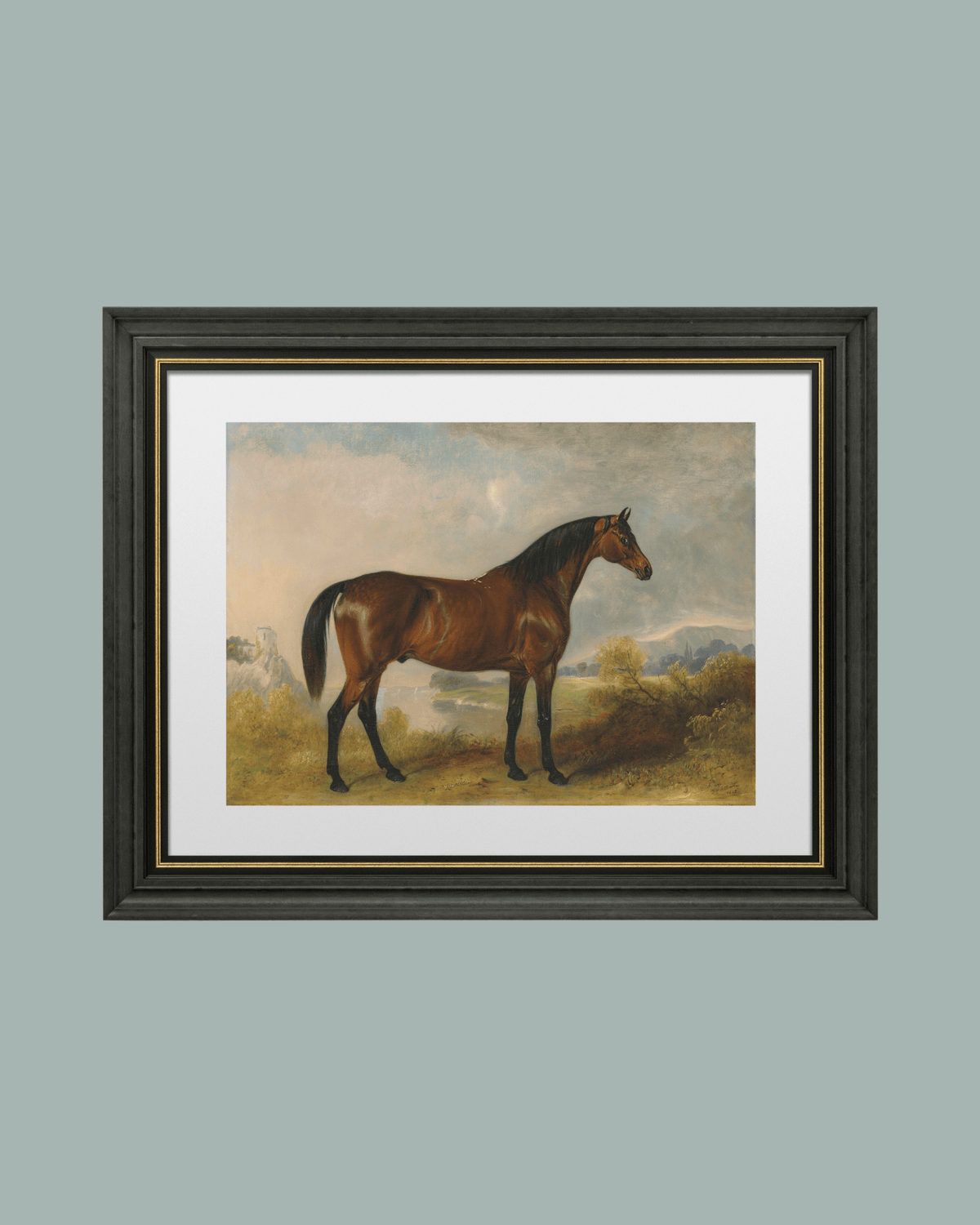 
                  
                    Bay Horse in a Field Antique Art Print: 5x7 - Curated Home Decor
                  
                