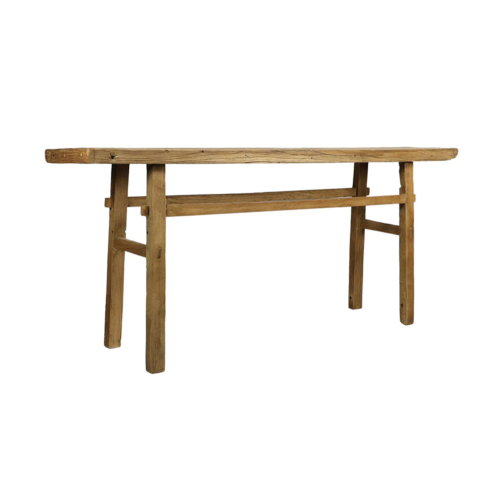 TEAK ALTAR CONSOLE TABLE 72” - Curated Home Decor