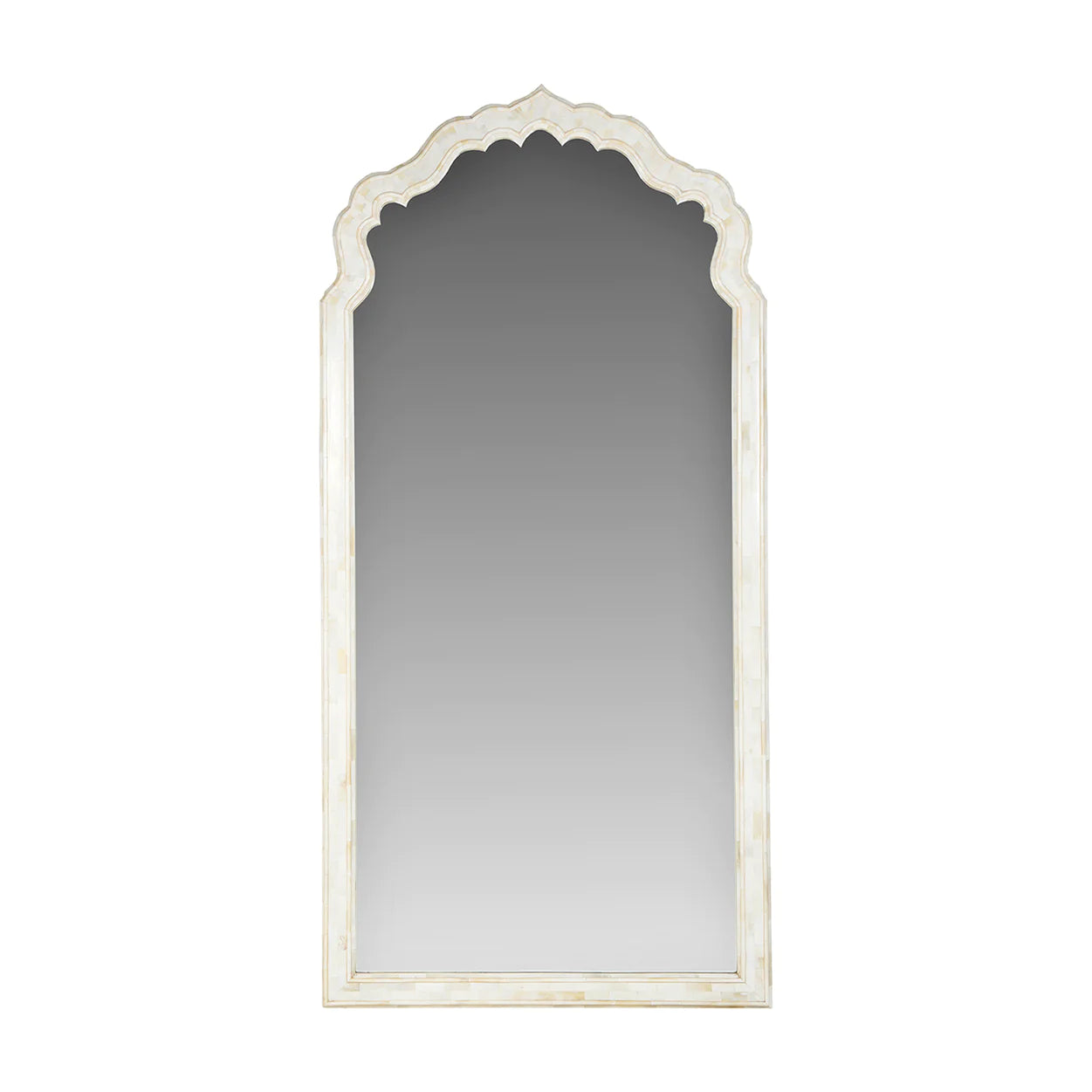 Ivory Floor Mirror - Curated Home Decor