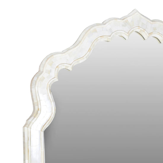 Ivory Floor Mirror - Curated Home Decor