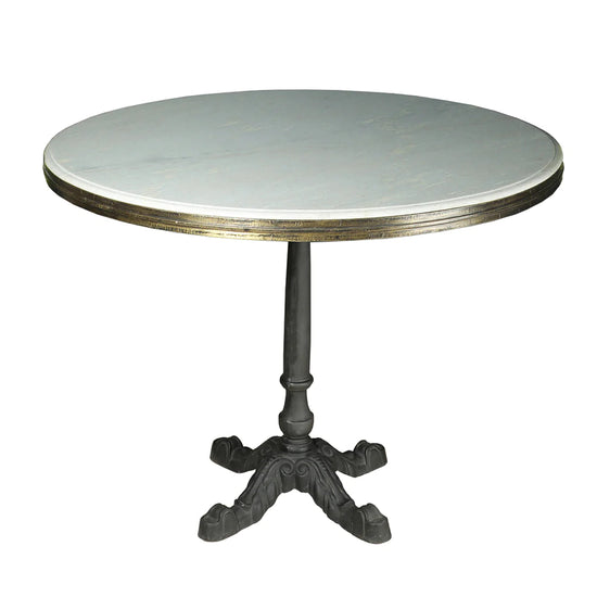 Avignon Round Table with Marble - Curated Home Decor