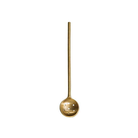Load image into Gallery viewer, Brass Olive Spoon, Antique Finish
