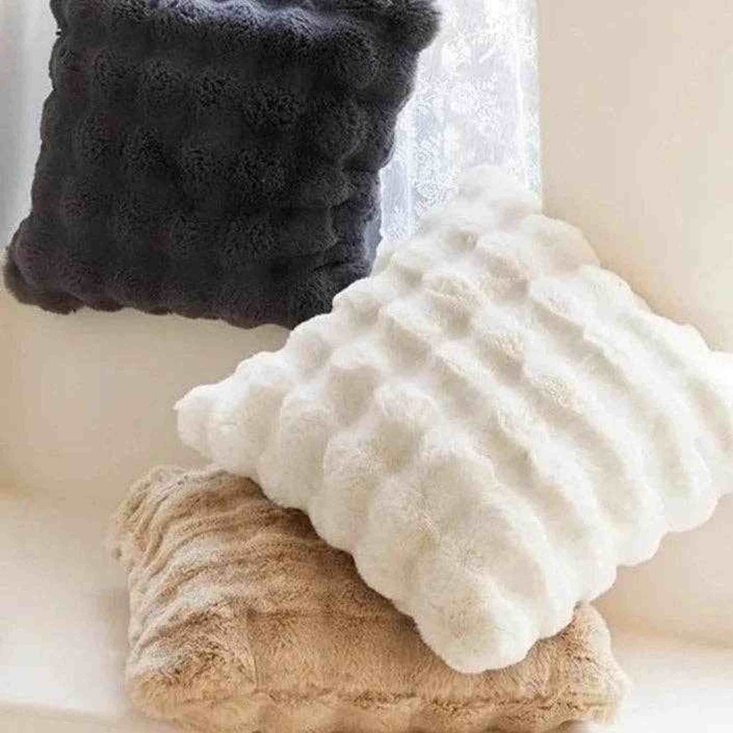 
                  
                    Luxe Faux Fur Pillow Cover - Curated Home Decor
                  
                