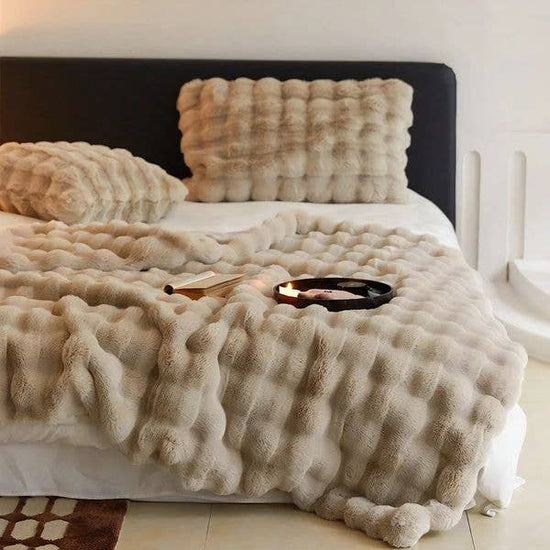 Faux Fur Throw Blanket - Curated Home Decor