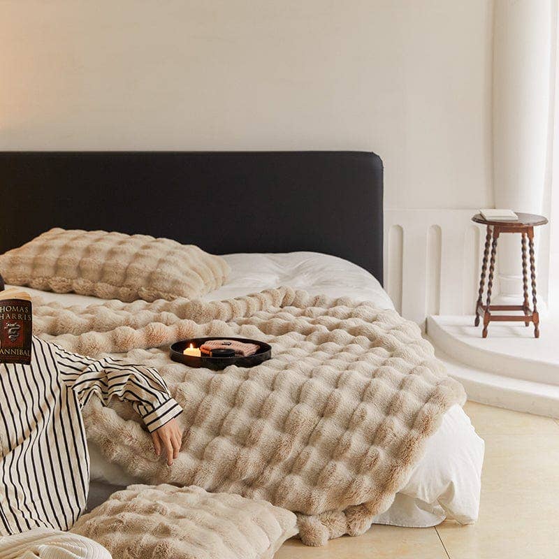 Faux Fur Throw Blanket - Curated Home Decor