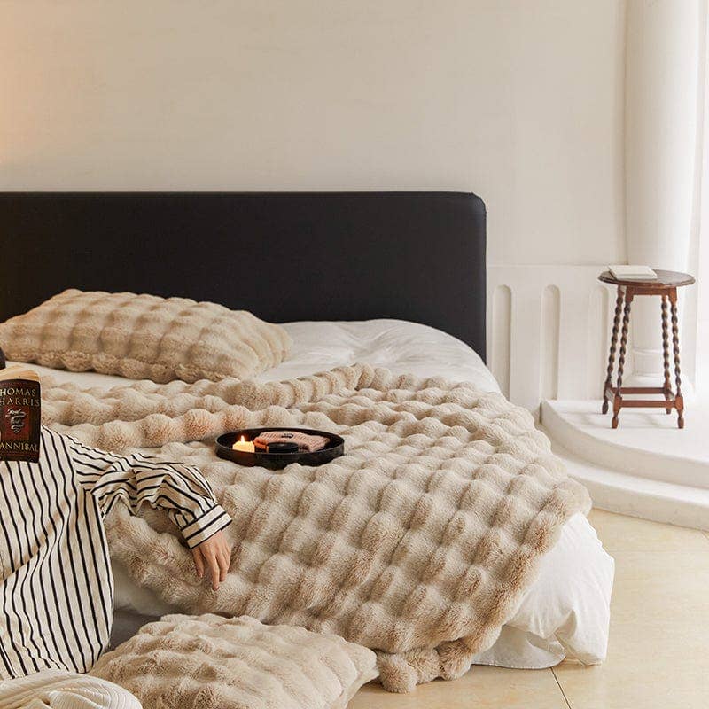 Faux Fur Throw Blanket - Curated Home Decor