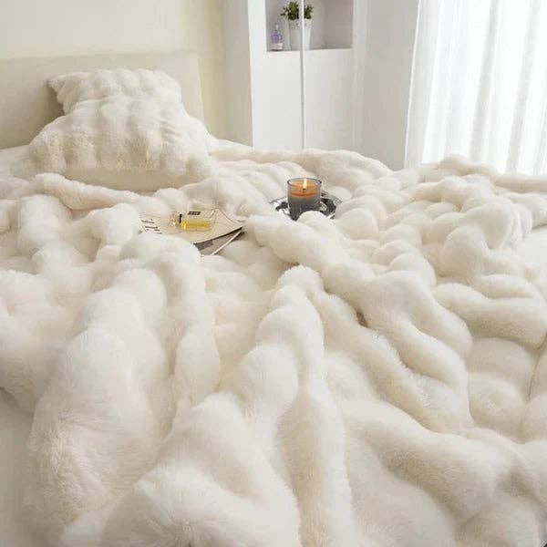 Faux Fur Throw Blanket - Curated Home Decor