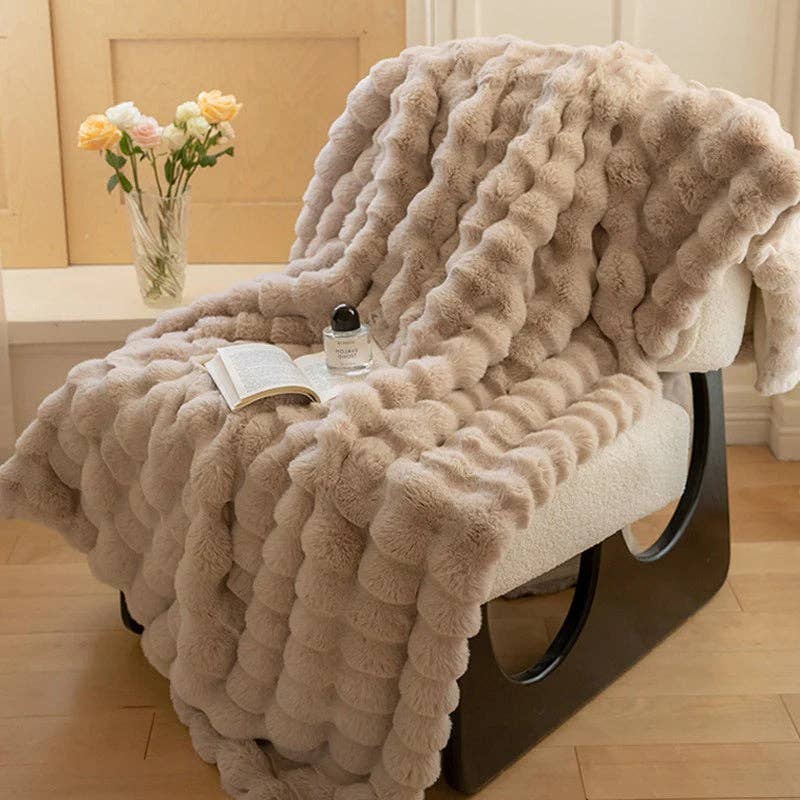 Faux Fur Throw Blanket - Curated Home Decor