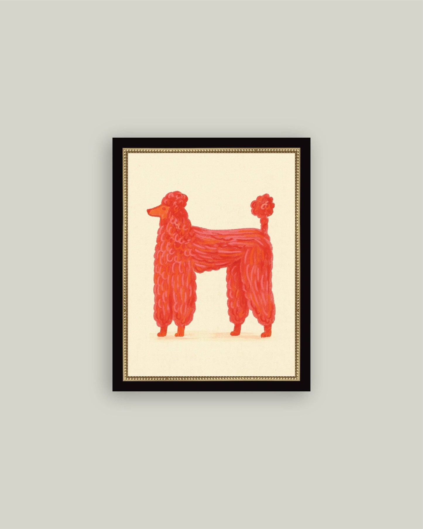 Parisian Poodle: 7x9 - Curated Home Decor