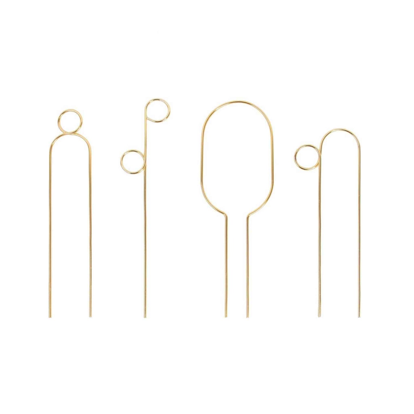 
                  
                    Mini Gold Plant Stake from rust - proof metal - Pompom - Curated Home Decor
                  
                