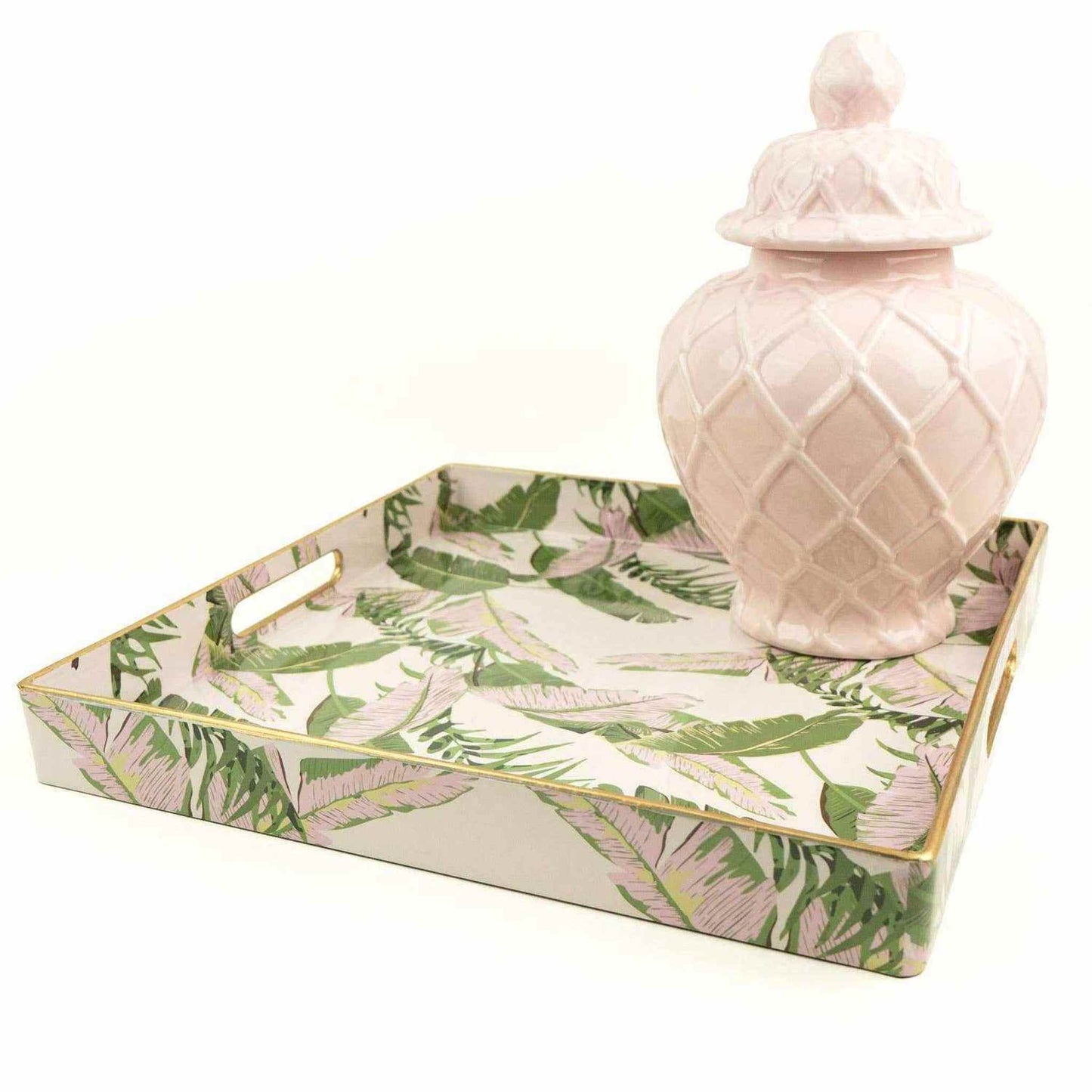 
                  
                    Natural Botanical Square Tray - Curated Home Decor
                  
                