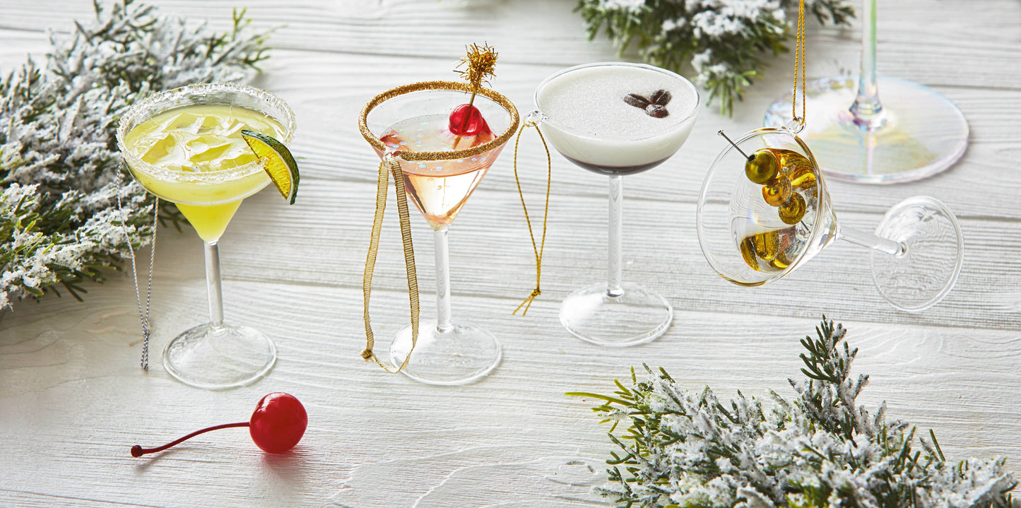 Christmas Espresso Martini Ornament - Curated Home Decor