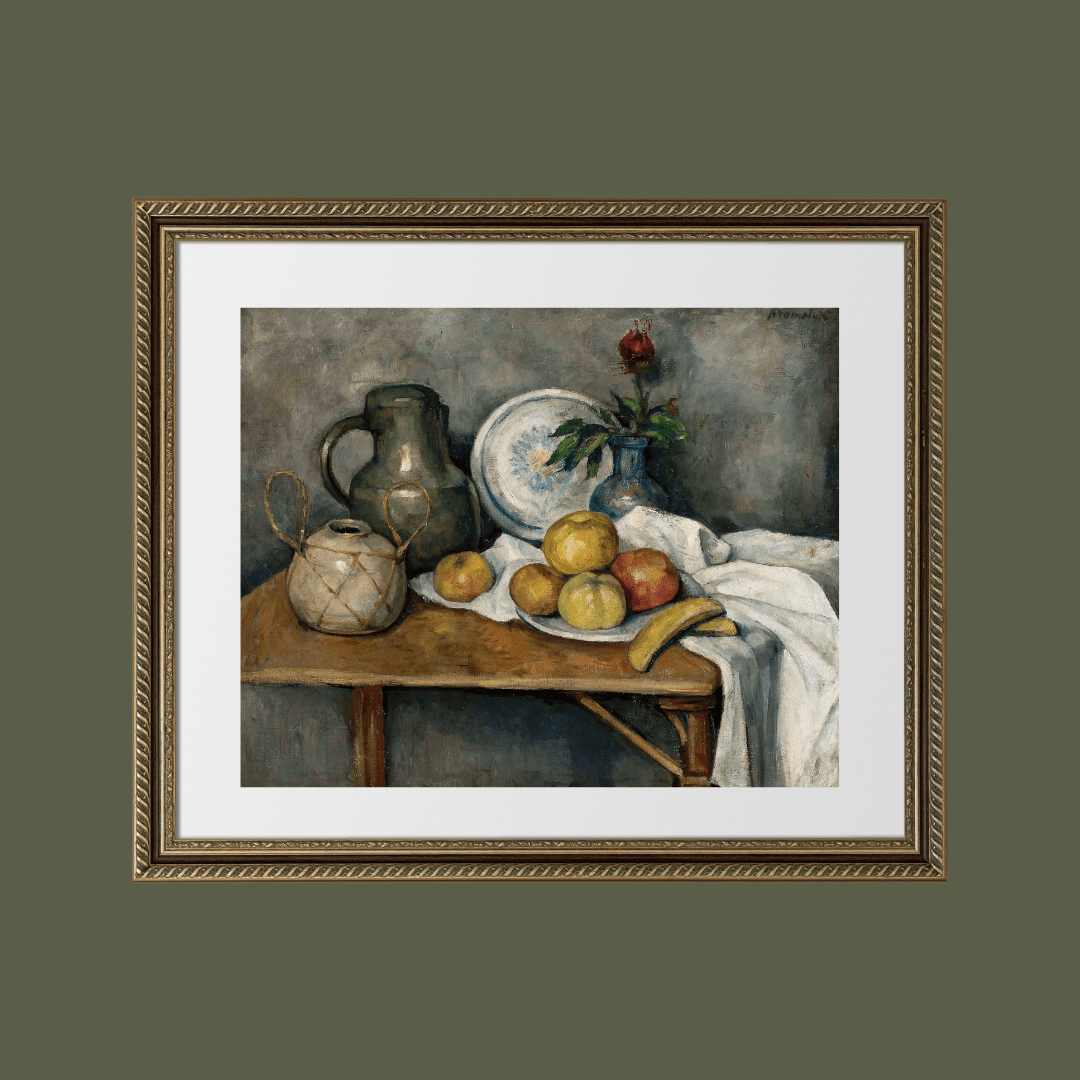 
                  
                    Still Life of Fruit on Table Antique Art Print - Curated Home Decor
                  
                